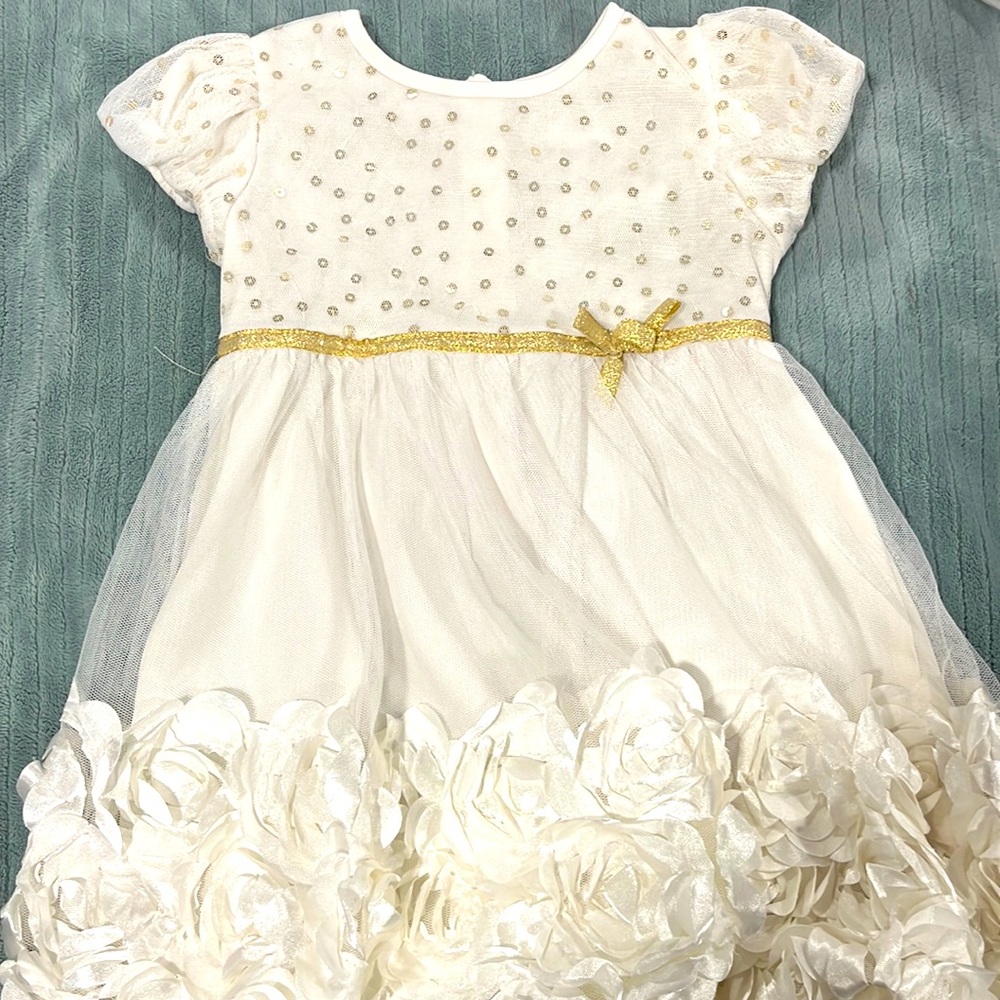 White & Gold Dress